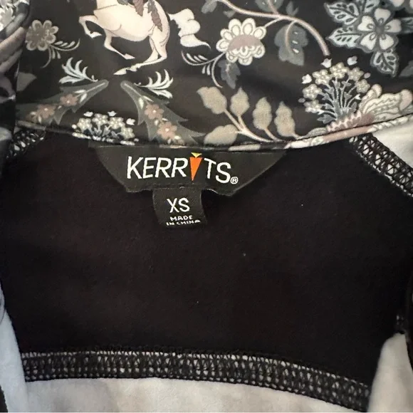 Kerrits Black and Gray Floral Long Sleeve Top - Picture 8 of 14
